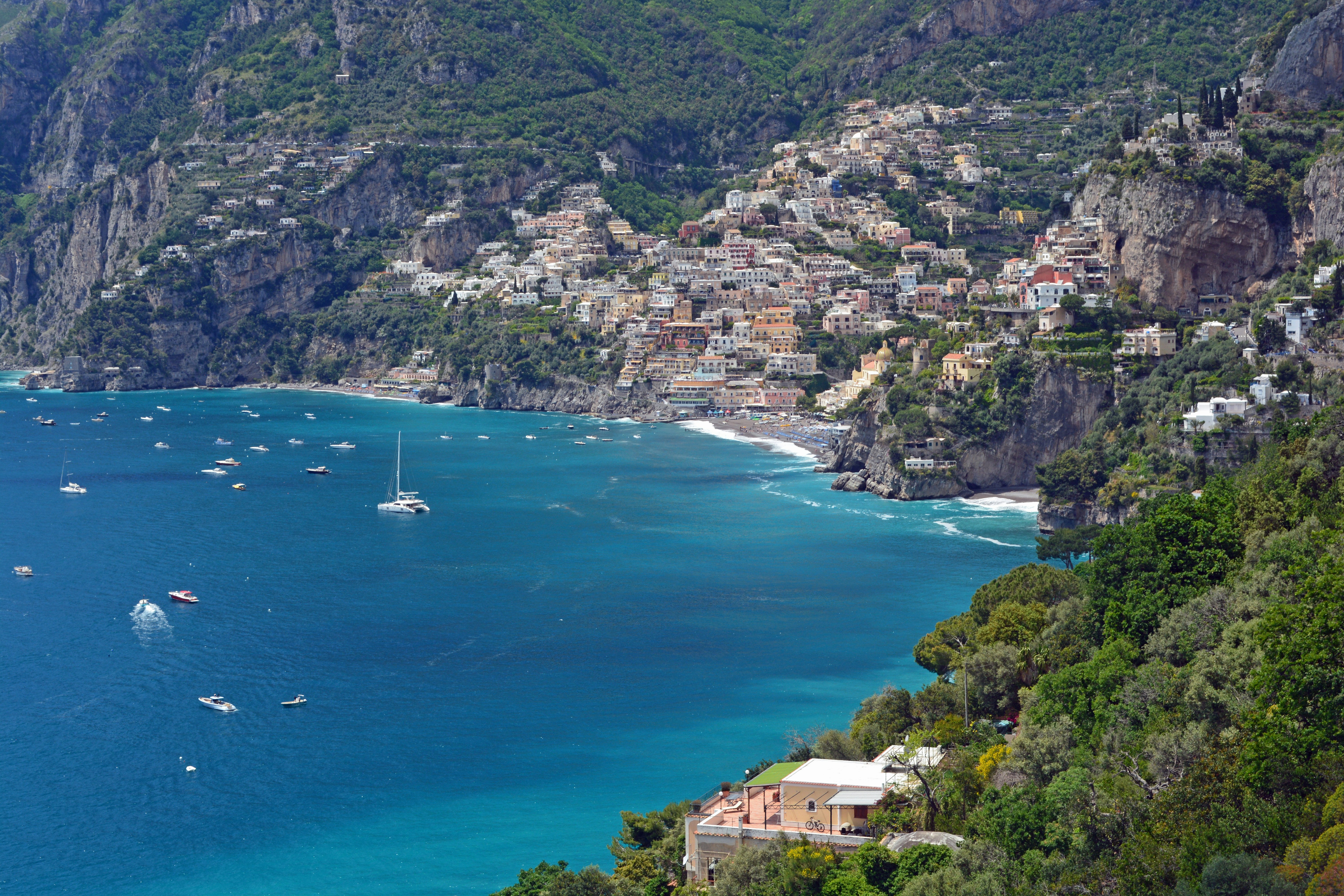 Italian coastal cliffside village — Amalfi Coast