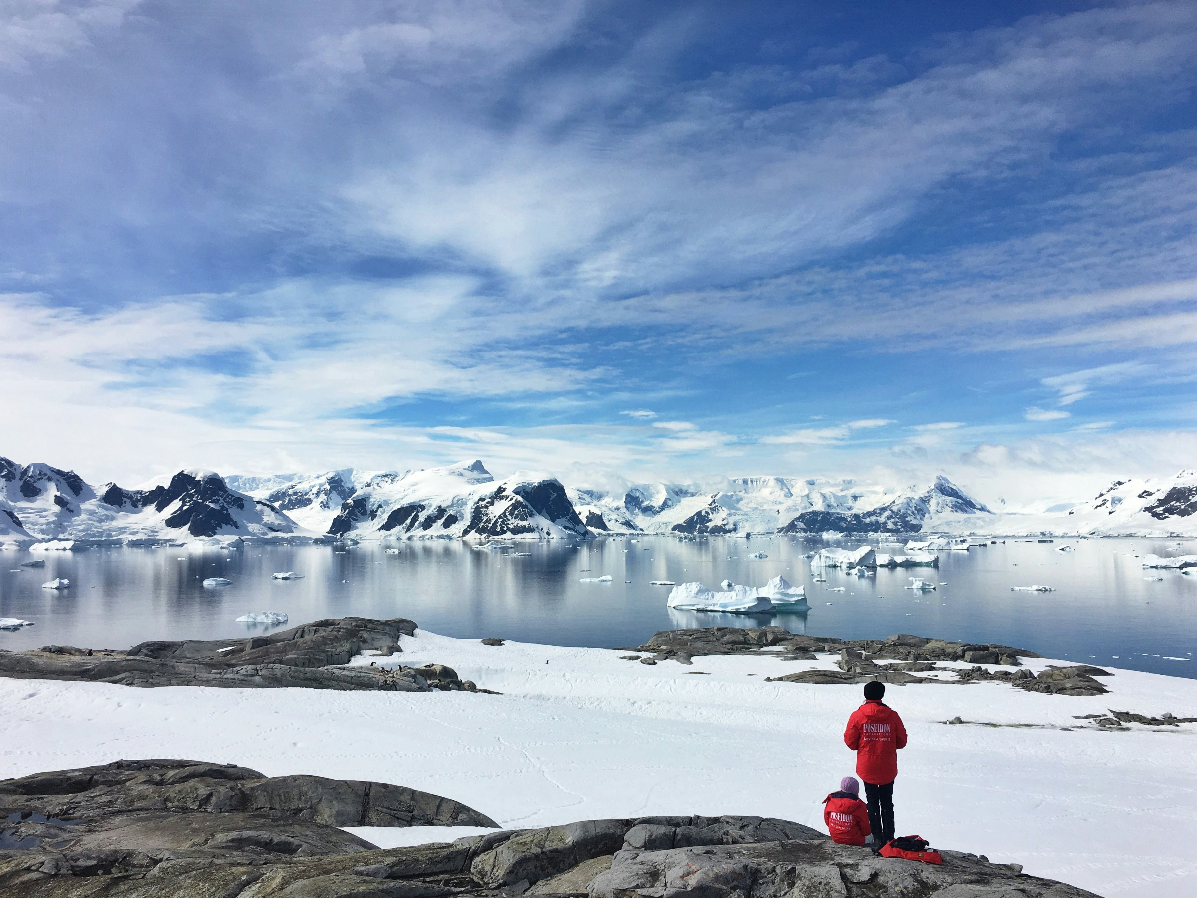 Polar ice landscape — Arctic vs Antarctica comparison
