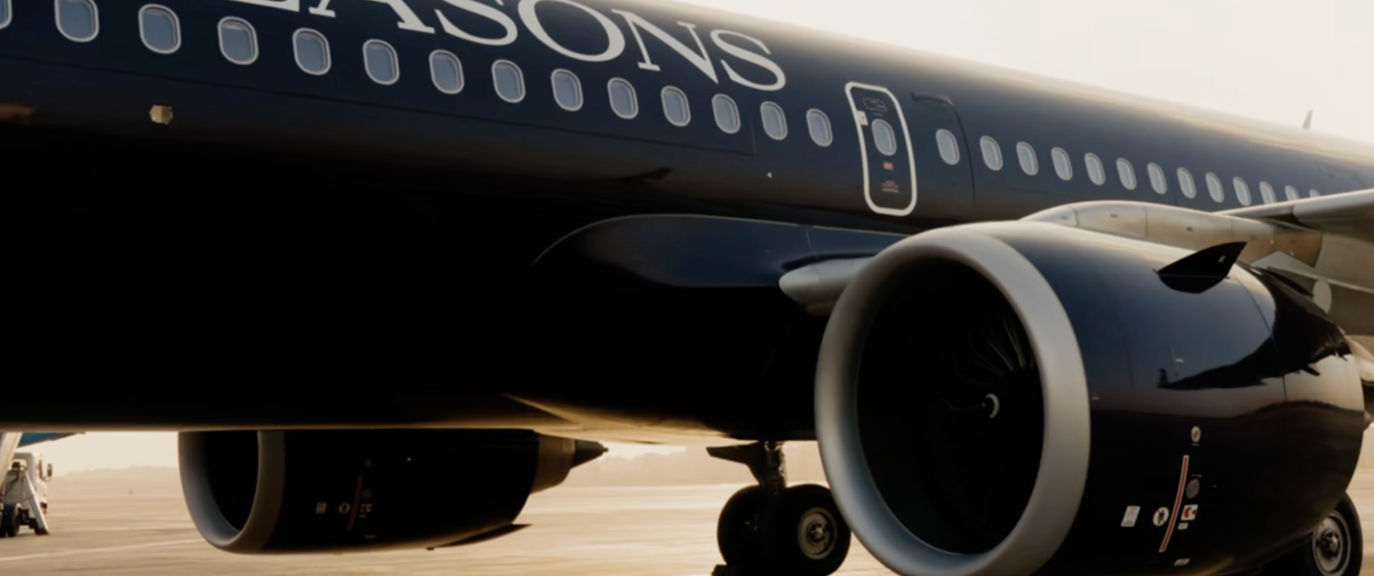 Aerial view from private aircraft — Four Seasons Private Jet